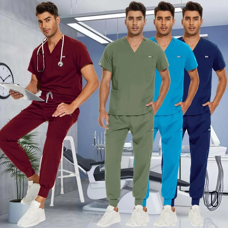 

Medical Clothes Scrubs Nursing Pants Elastic Medical Uniforms For Summer Uniforms Nurse Women Thin And Light Fabric Short Sleeve