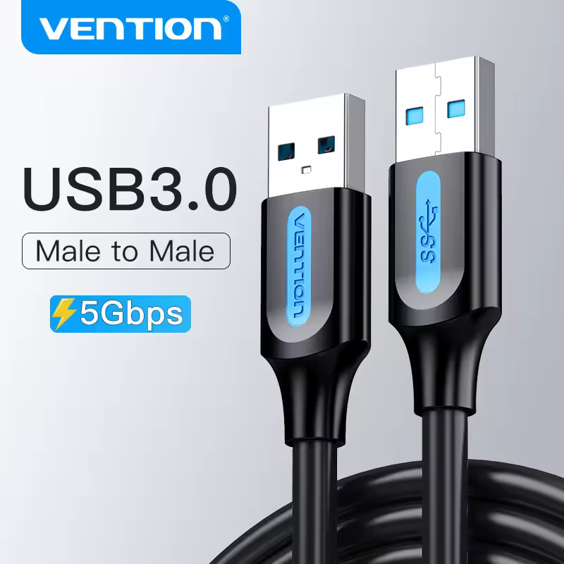 Vention USB-zu-USB-Verlängerungskabel, Stecker auf Stecker 3.0 2.0, USB-Verlängerungskabel für Festplatte, TV-Box, Kühler, USB 3.0-Kabelverlängerung