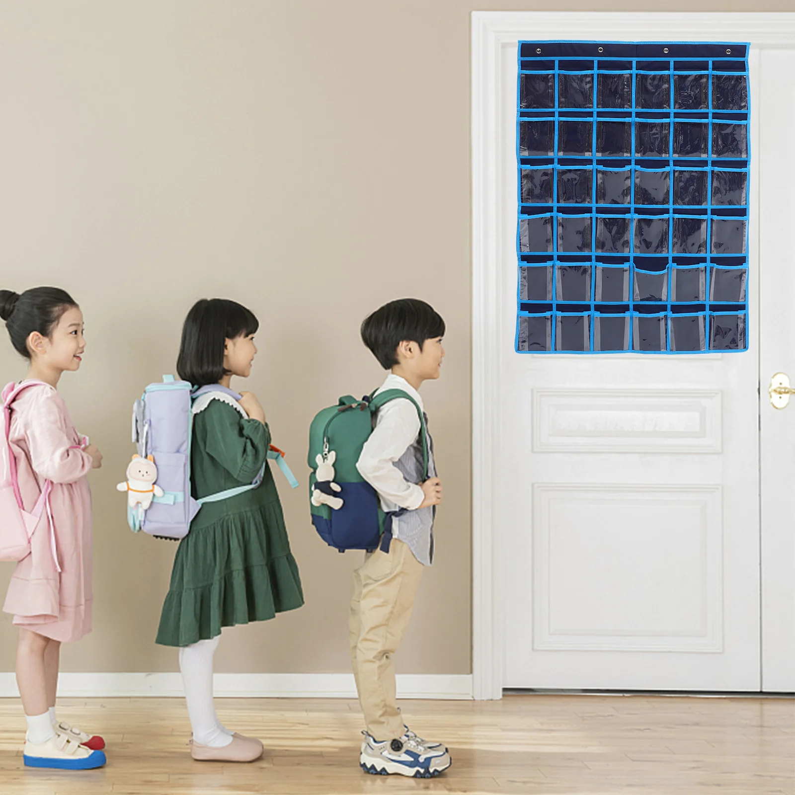 

Over Door Storage Bag Exquisite Craftsmanship Cell Phone Pocket Holder for Classrooms Libraries Offices Dormitories Simple