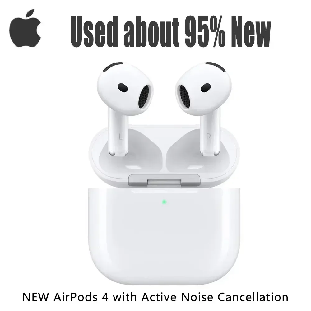 Original Apple Airpods Pro 2 3 4  Wireless Bluetooth Earbuds Active Noise Cancellation with Charging Case for IPhone iPad