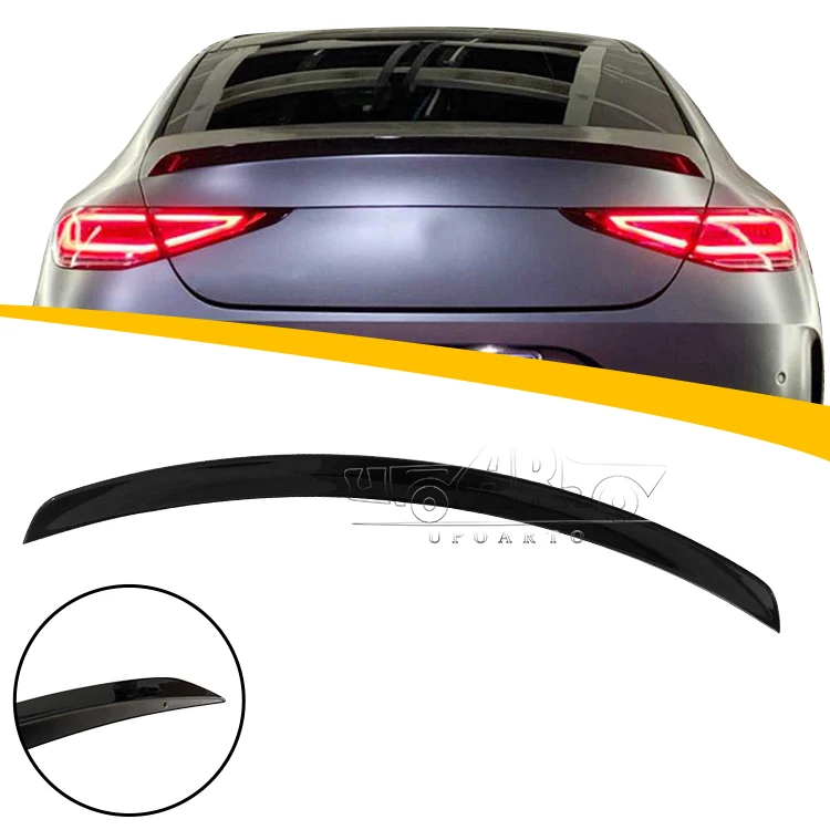 Haosheng Factory Direct Supply ABS Plastic Carbon Fiber Rear Trunk Spoiler For Mercedes Benz C257 CLS 400 500 550 63 AMG GT 2020