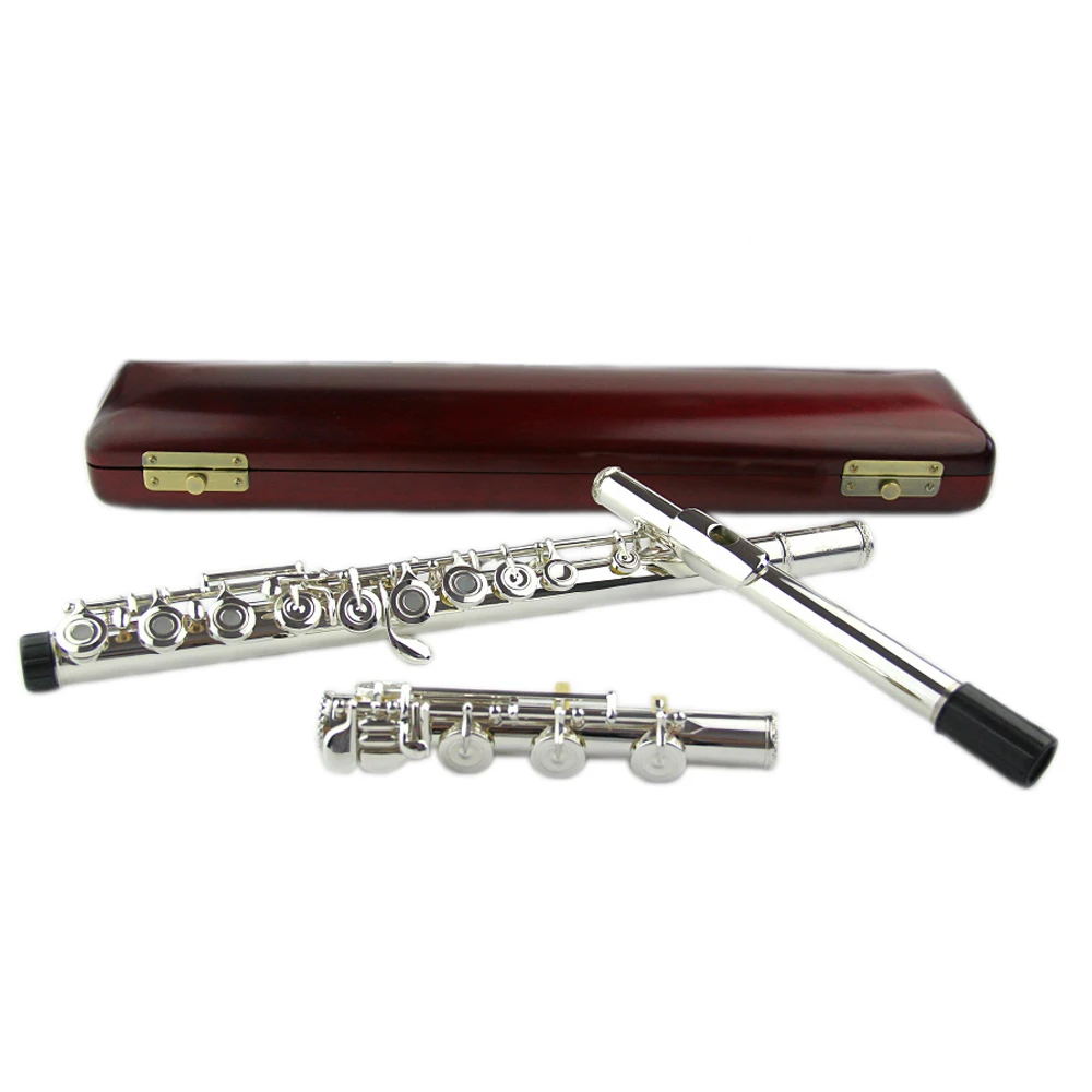 

Professional Level 17 Hole Perforated Flute Imported Pure Silver Tube Body Flute