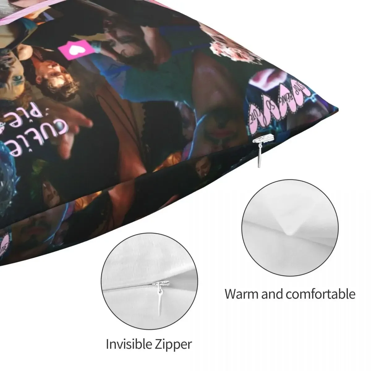 Klaus Hargreeves Collage Umbrella Academy Pillowcase Soft Polyester Cushion Cover Decoration Throw Pillow Case Cover Home 45*45