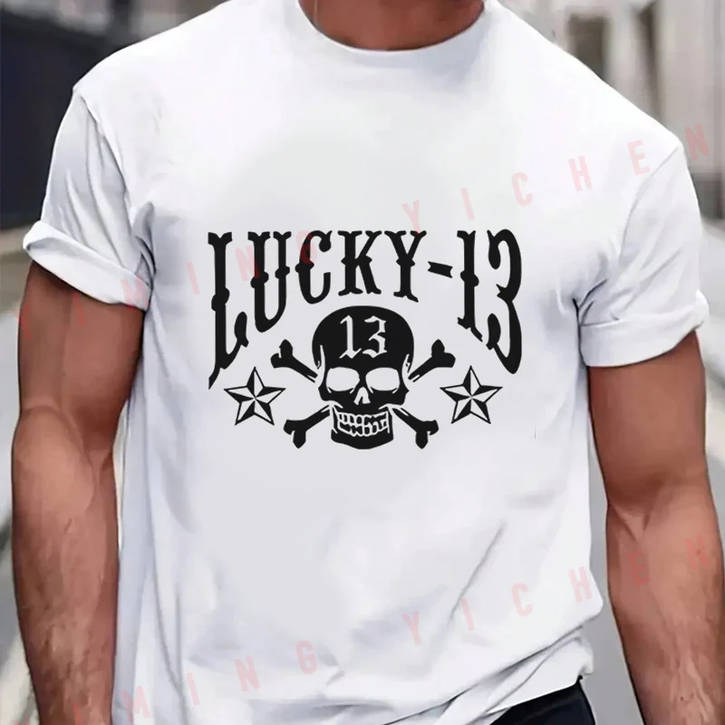 Gothic Pirate Skull And Bones Men T-Shirt Moto Cotton Summer O-neck Short Sleeve Fashion Hip Hop Tee