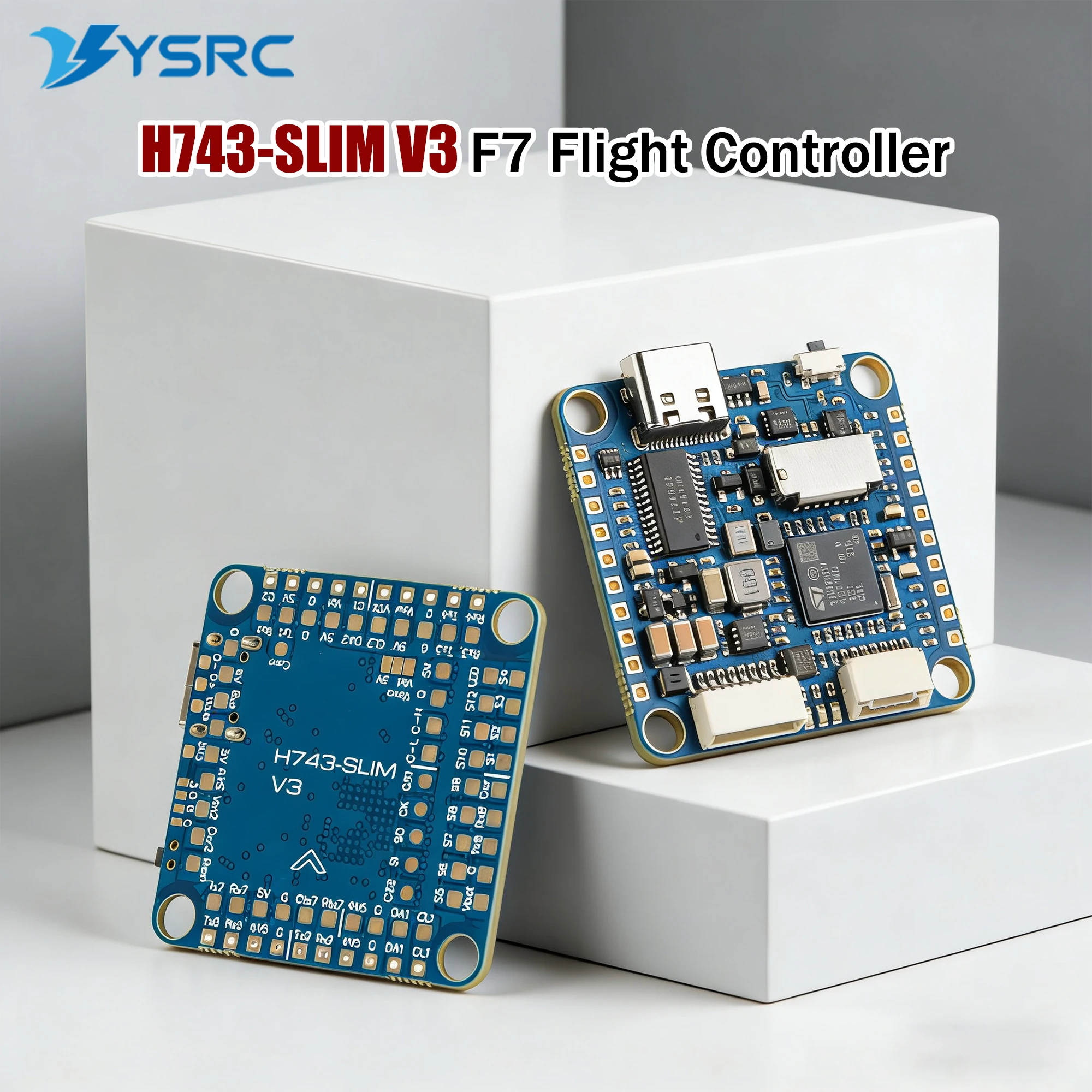 

H743 SLIM V3 STM32H743VIT6 5V 2A BEC 2-8S F7 Flight Controller 30.5x30.5mm ICM20602 Baro Blackbox for FPV RC Racing Drone