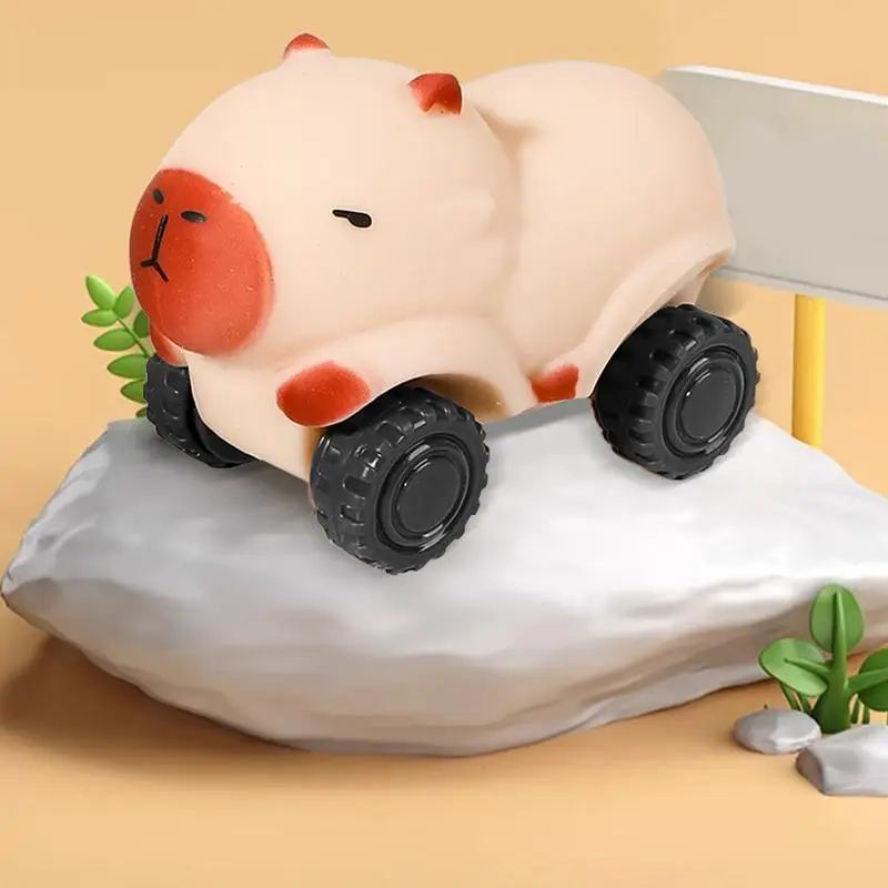 Espremer capivara carro macio brinquedos sensoriais ventilação brinquedo carro capivara brinquedo estatuetas colecionáveis espremer brinquedos alívio de tensão fidget