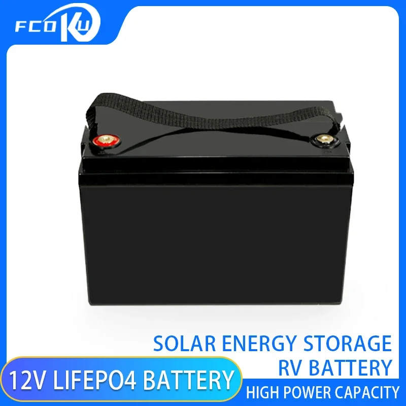 

Large Capacity 12.8V 100Ah LIFEPO4 Battery for Solar RV Photovoltaic Power Generation System Energy Storage Battery