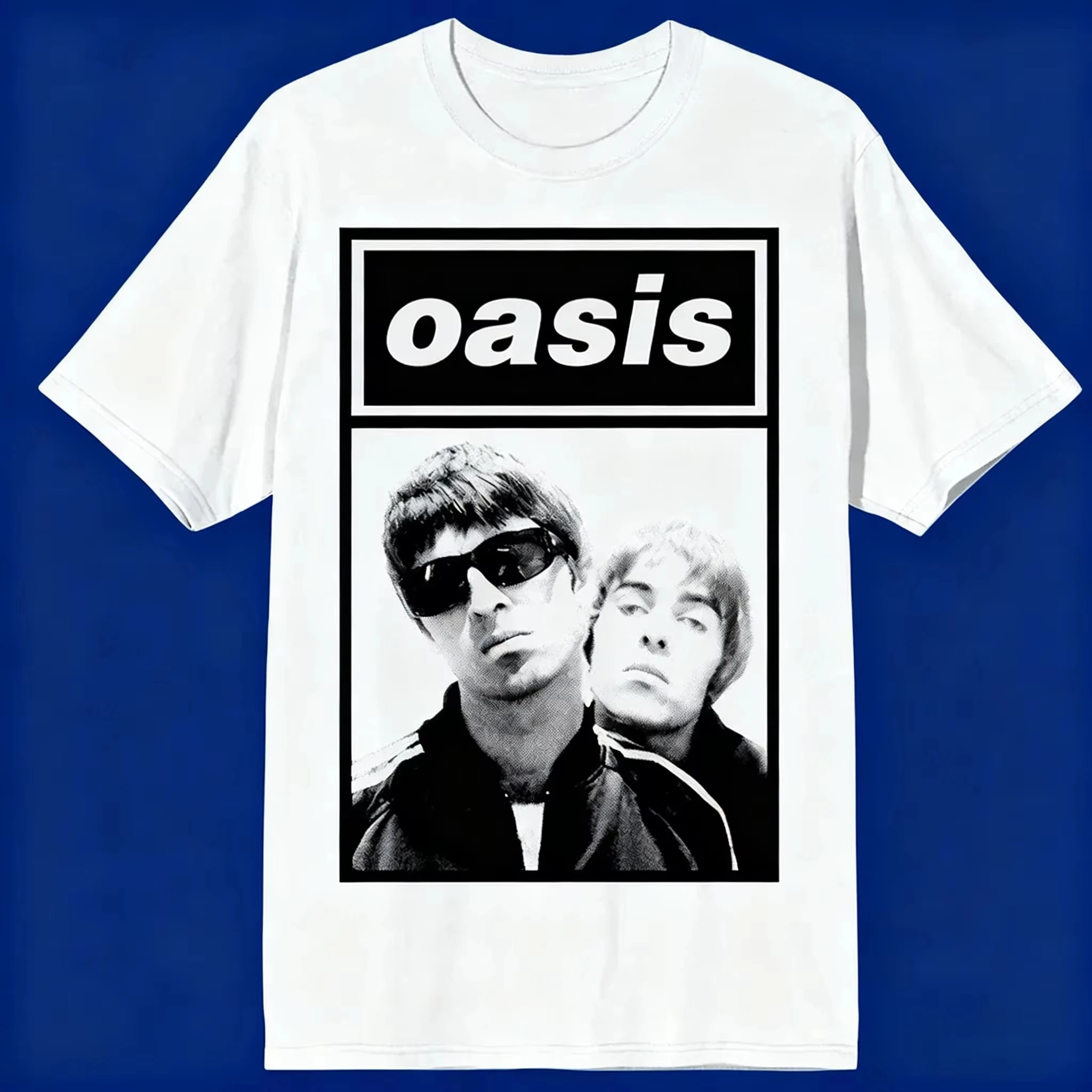 2026 new Oasi Band Logo Rock Band Vintage Woman Printed Cotton T-shirt for Men New T-shirt for Women Tops Womens Clothing