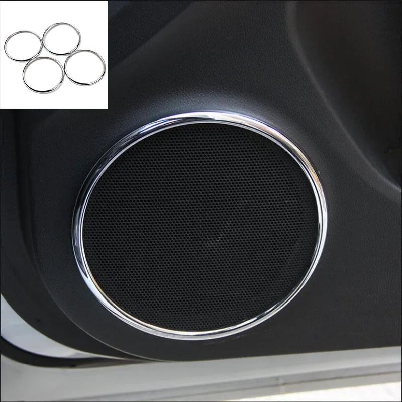 

Car Accessories 4pcs/set ABS Chrome Trim Decoration trim Speaker Ring Sticker Case For Chevrolet Cruze Sedan Hatchback 2013-2018