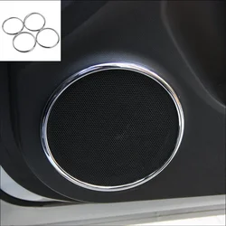 Car Accessories 4pcs/set ABS Chrome Trim Decoration trim Speaker Ring Sticker Case For Chevrolet Cruze Sedan Hatchback 2013-2018