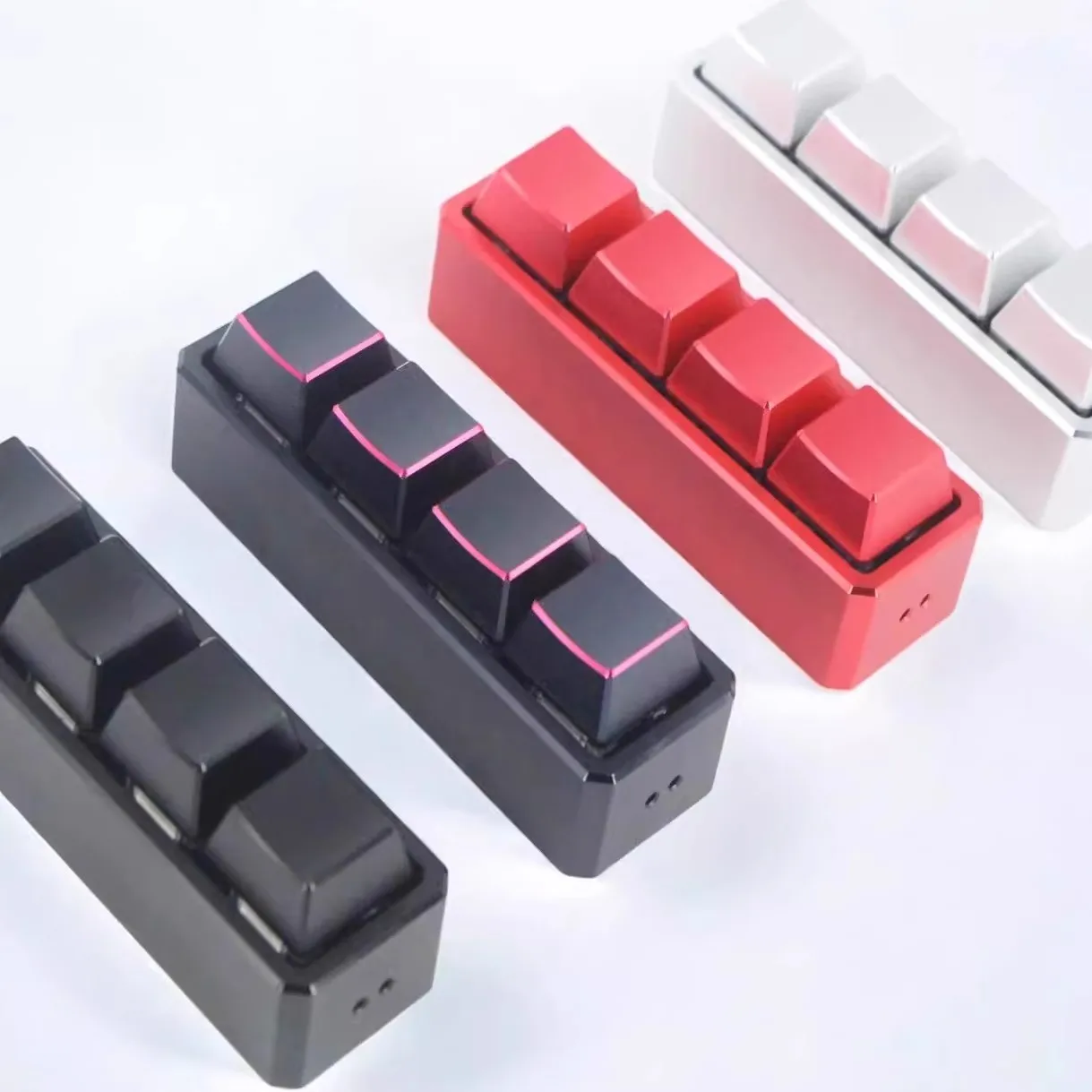 Metals Mini 4 Keys Keyboard Key Cap Shaft Tester Aluminum DIY Customized CNC Metal Switch Opener Shaft Opener For Switch Tester
