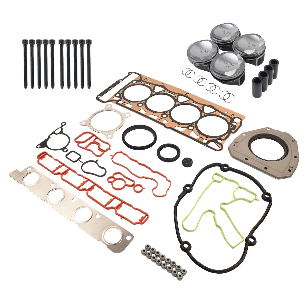 طقم تصليح AP01 مكبس جديد لأودي VW 1.8 TFSI TSI CDHA CDAA Ø 23 مللي متر 06H107065BF