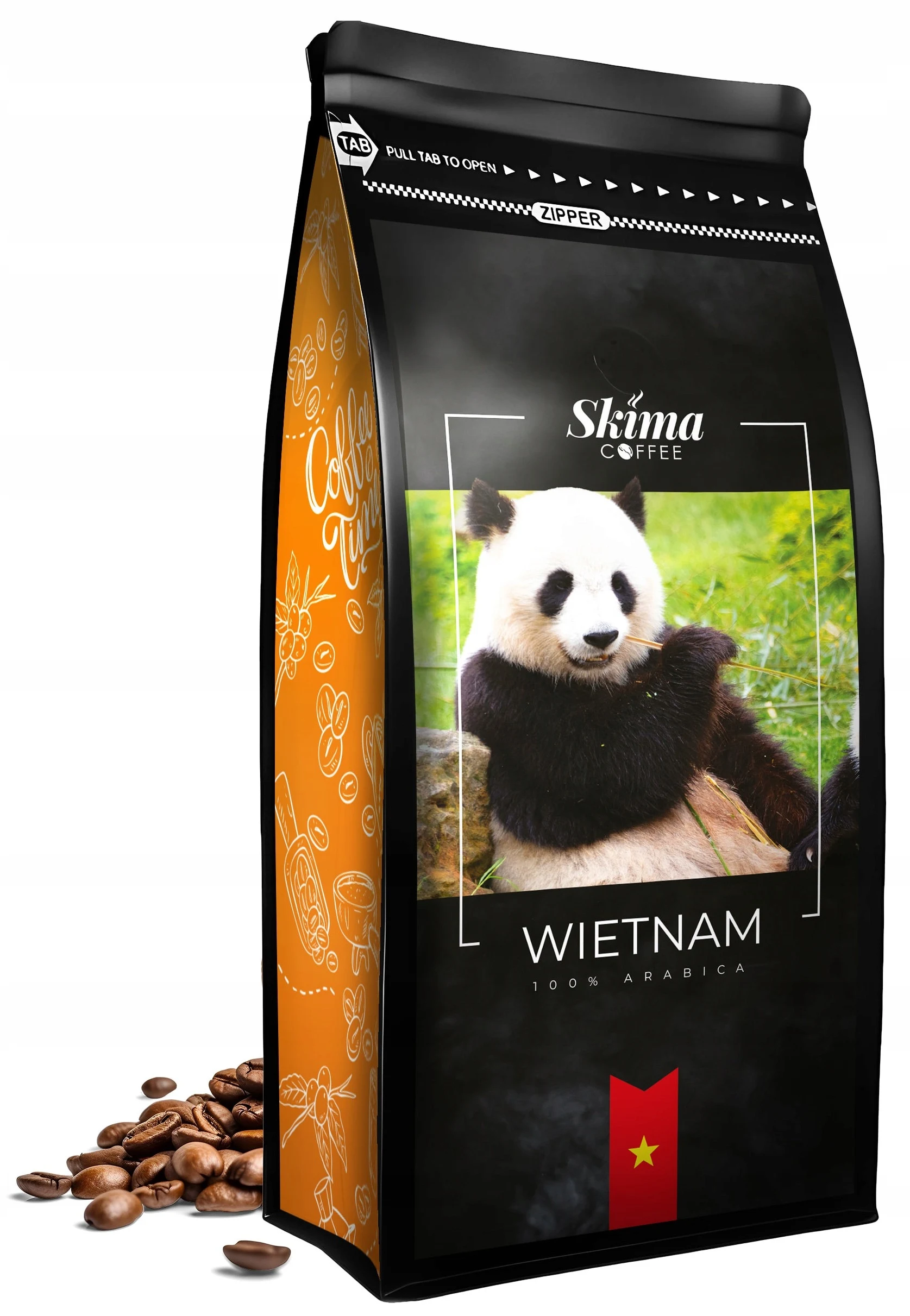 Kawa ziarnista 1kg WIETNAM 100% ARABICA Świeżo Palona do ekspresu + GRATIS