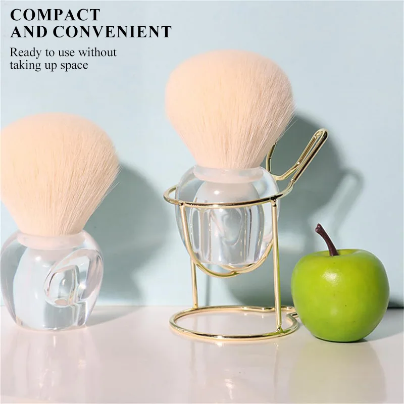 1PC 8x5CM Mushroom Shape Nail Dust Brush Multi-purpose Soft Bristles Fluffy Cream Nail Cleaning Brush Makeup Dusting Nail Tool