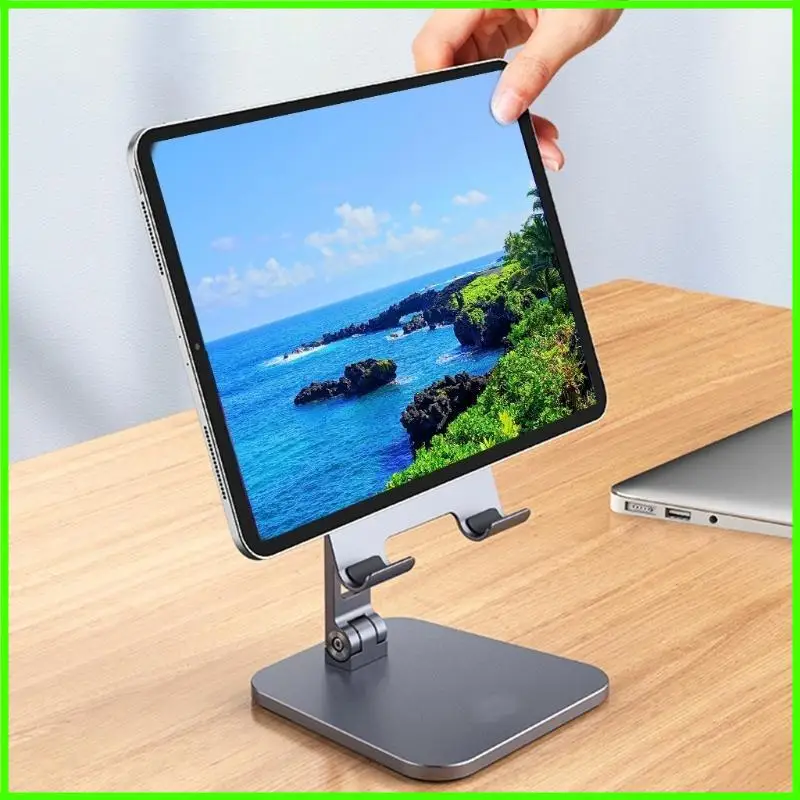 حامل كمبيوتر لوحي عملي Air Mini قابل للطي باللون الأسود وخفيف الوزن وأنيق وقابل للتعديل لسطح المكتب #4