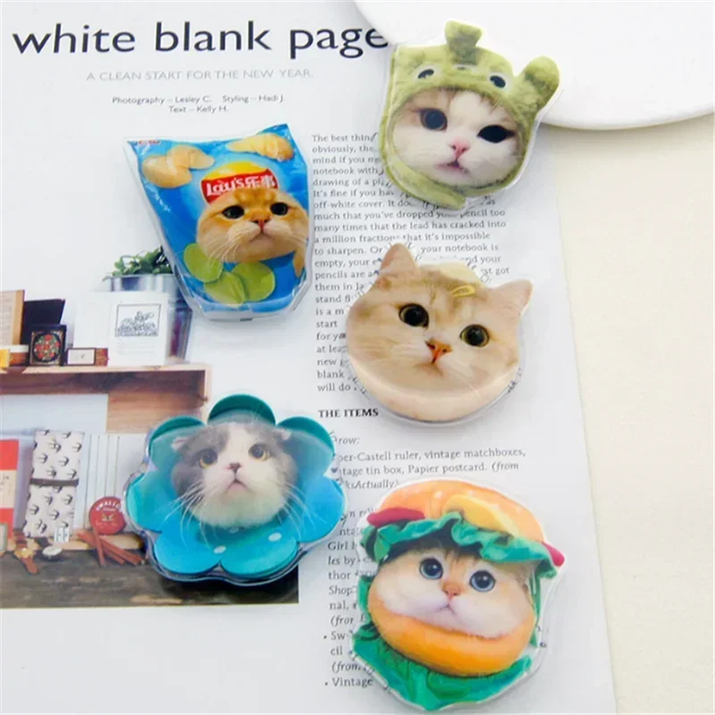 Lovely Cat Kitty Expandable Mobile Phone Holder Stand INS Korean Foldable Grip Tok Socket Finger Ring Bracket Accessories