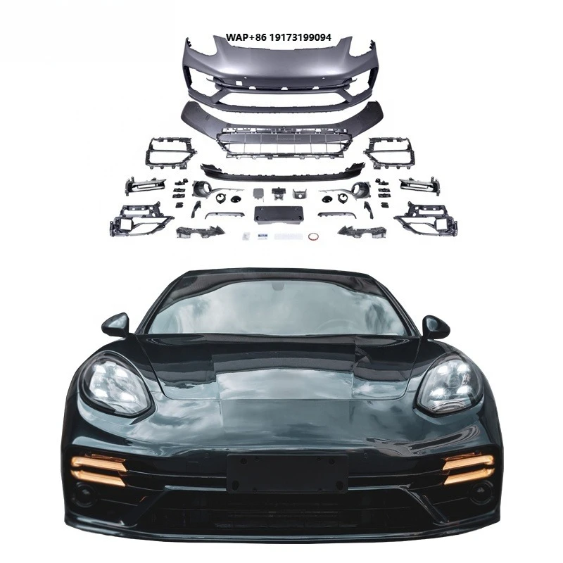 

[1979LL]Car Front Bumper 2010-2016 970.1 970.2 Bodykit Upgrade to 2023 971 Turbos Body Kits for Panamera 970
