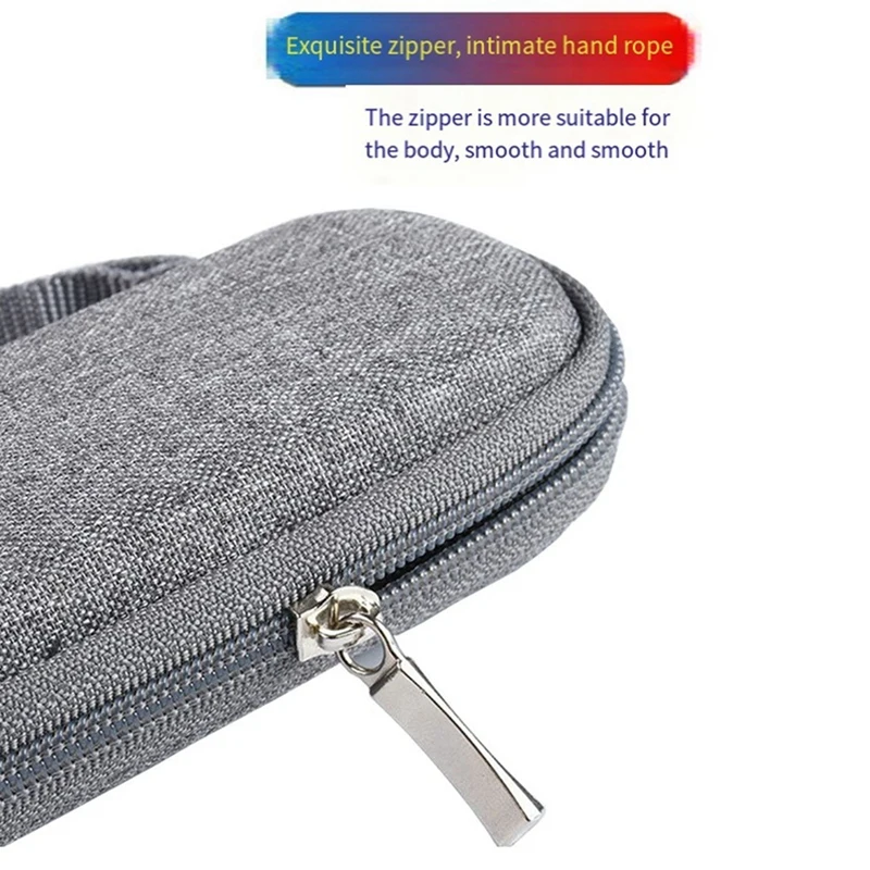 Portable M2 SSD Box Storage Bag Travel Case Storage Bag Carrying Box SSD Case Parts Accessories Gray