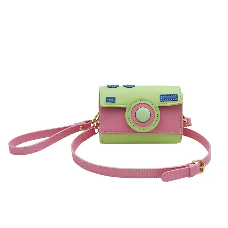 

KK Soft Girl Shoulder Little Fresh Sweet Dreamy Funny Camera Cute Contrasting Color Crossbody Bag For Women bags female