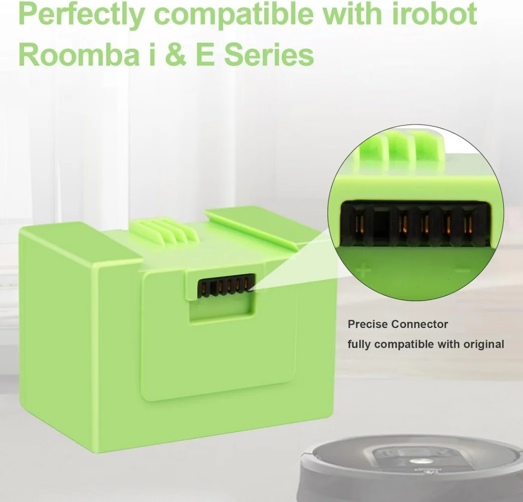 Untuk iRobot Roomba seri e/i i7+ e5 i3 i3+ i4 14.4V 3500mAh i7 Baterai Pengganti 7150 7550 3150 3550 4150.
