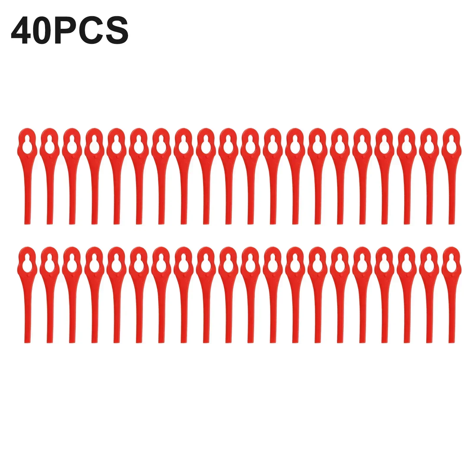 40pcs Plastic Blades For Parkside PRTA 20-LiA1 LIDL IAN 311046 Trimmer For Garden String Trimmer Grass Cutter Plastic Blades