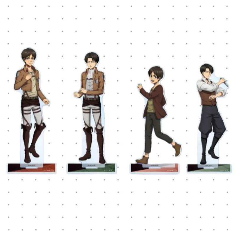 

15Cm Acrylic Standing Plates for Attack on Titan Eren Yeager Levi Ackerman Anime Character Peripheral Accessories Fan Gifts Toy