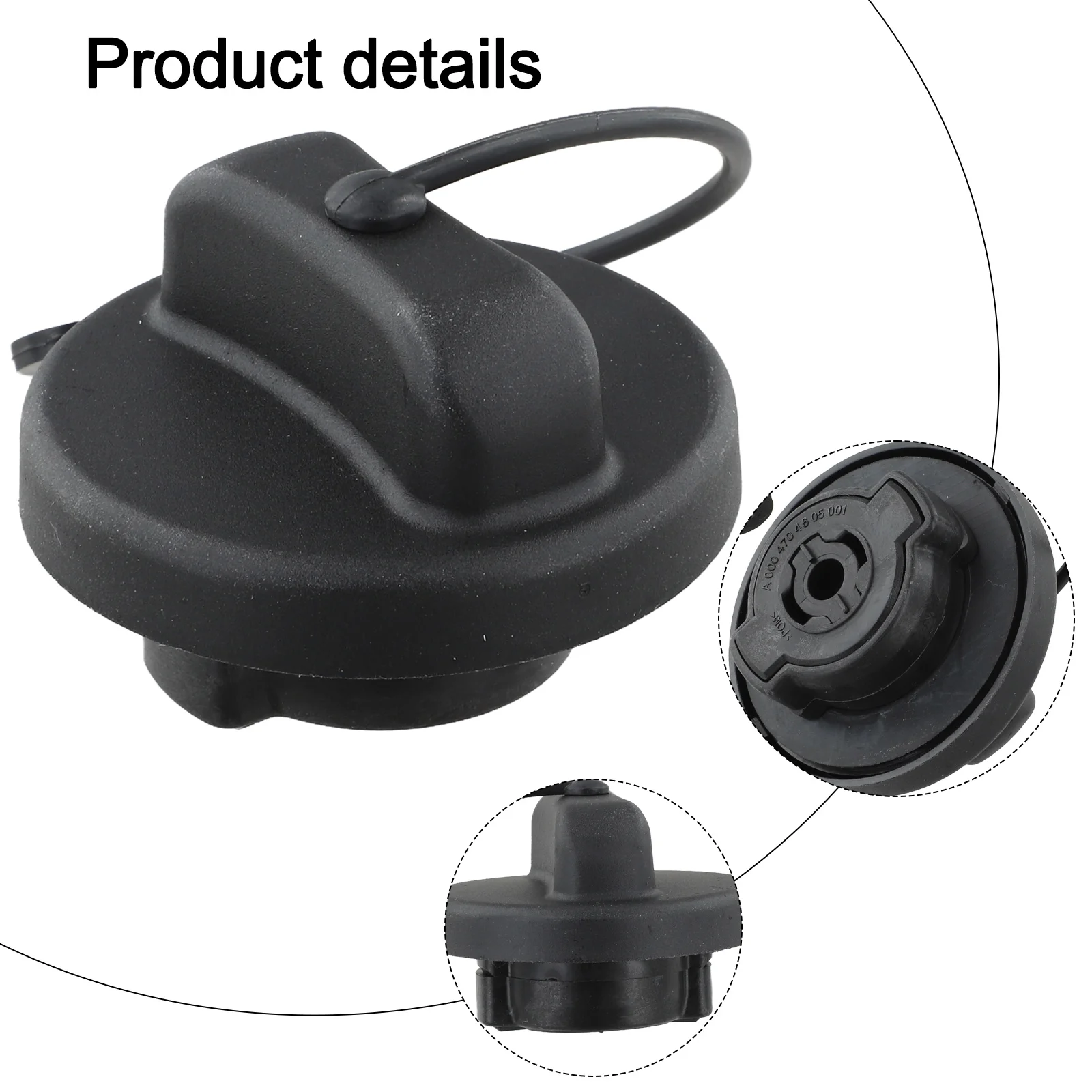 Fuel Filler Cap Replacement for Mercedes For Sprinter For Vito 447 OE A0004705805 A0004704605 Fits Various Model Years