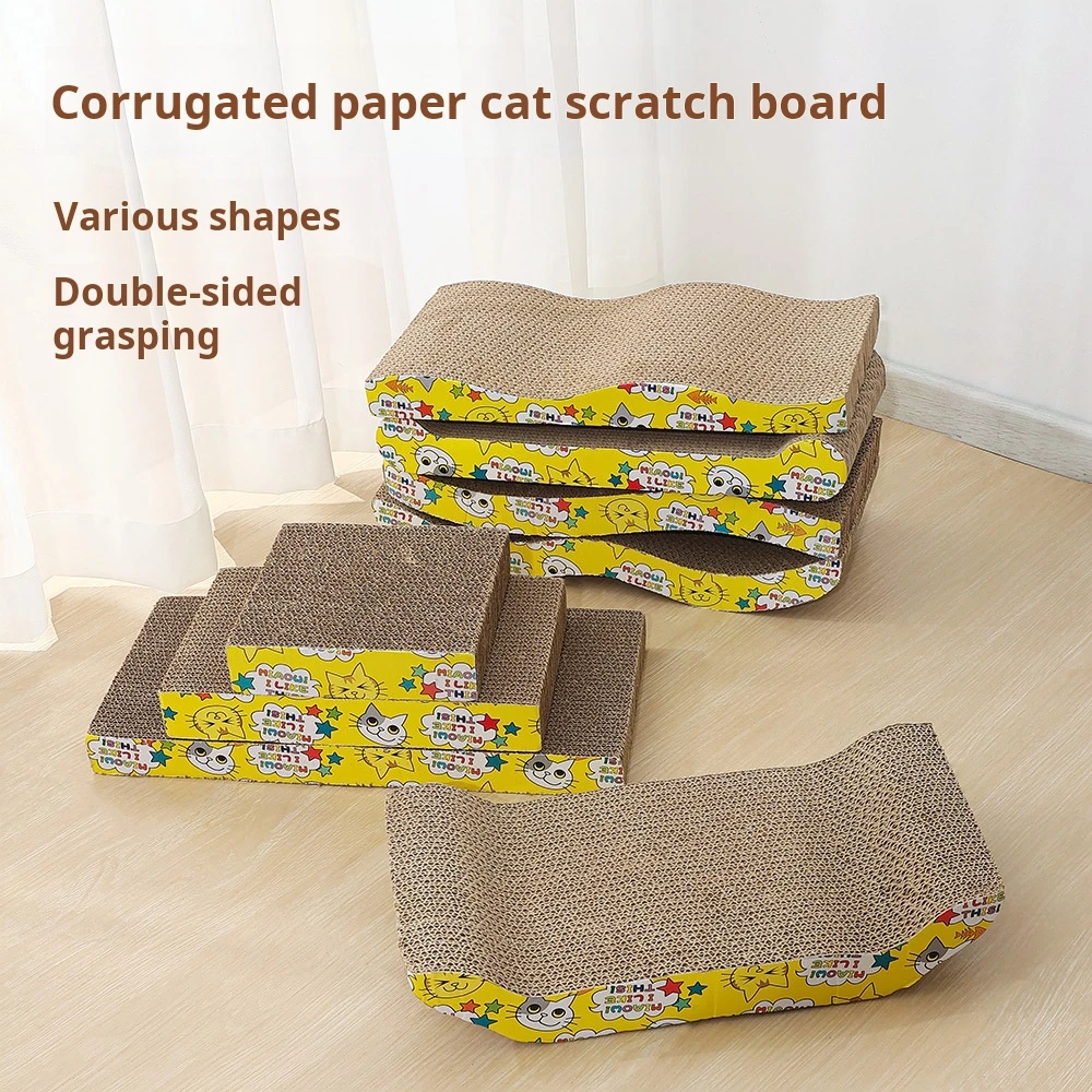 New Cat Scratch Board Cat Nest Corrugated Paper Mint Cat Toys Sofa Cushion Bed Pet Supplies