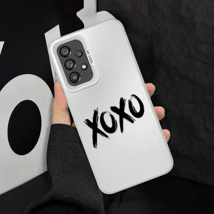 حافظة لهاتف سامسونج جالاكسي A12 A24 A25 A14 A15 A13 A23 A16 A34 A32 A22 غطاء ناعم رسائل ممتعة XX #3