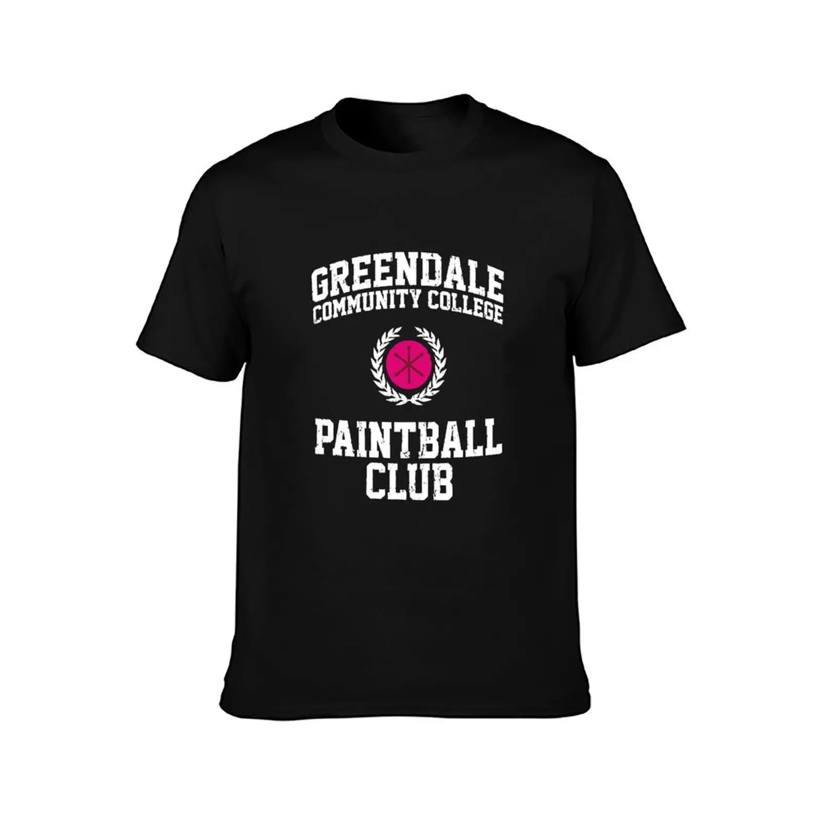 Greendale Community College Paintball Club T-Shirt Summer Casual Cotton Tee Oversized Streetwear Tops Vintage Graphic Print