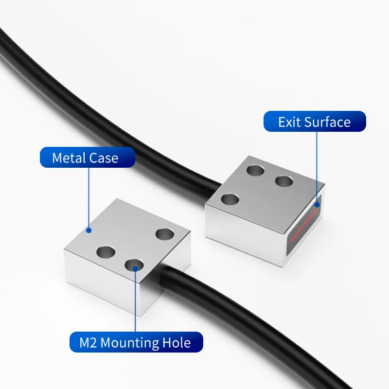 FUWEI FWT Matrix Fiber Optic Sensor Infrared Area Sensing Probe with Amplifier Grating Light Curtain Switch Packaging Counting
