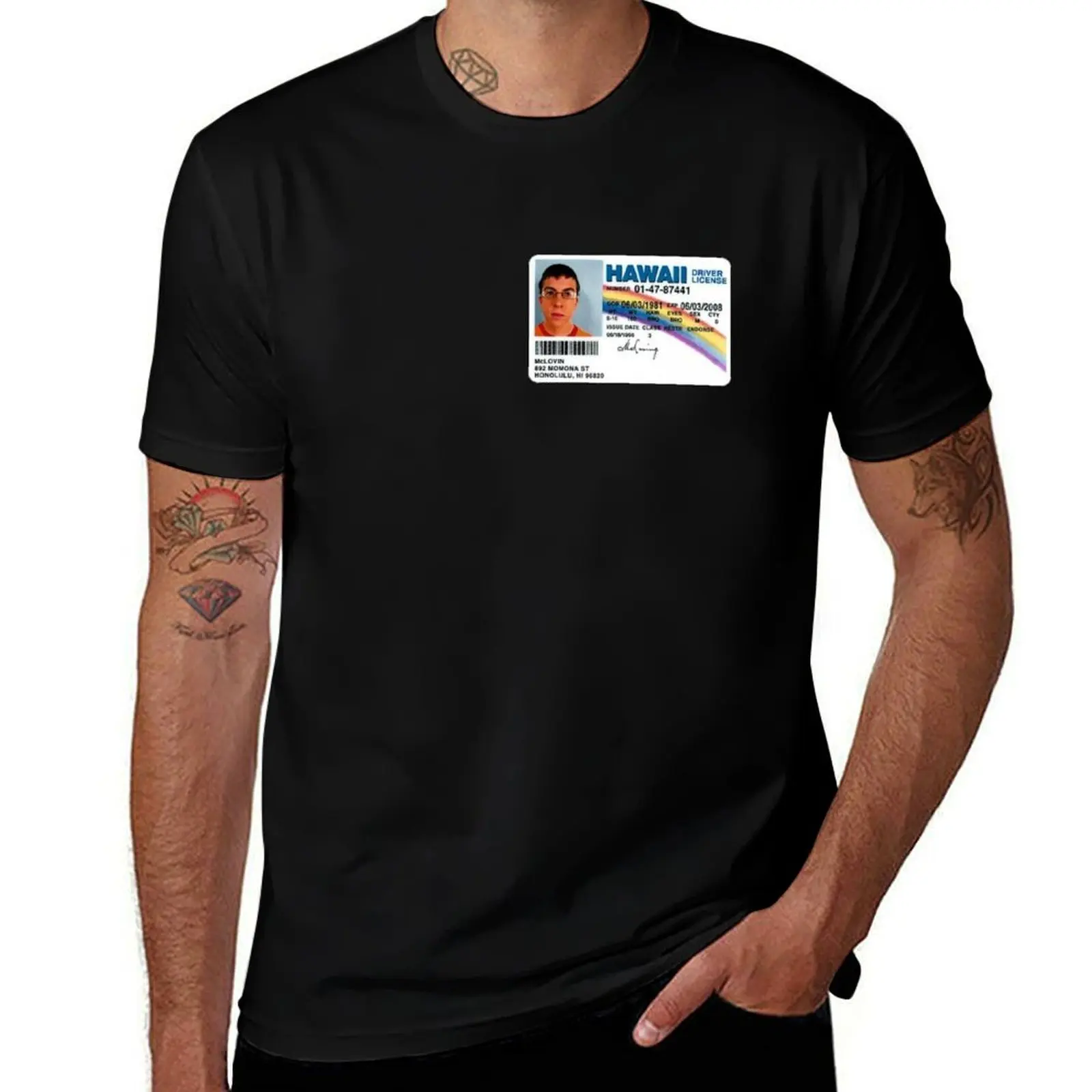 McLovin T-Shirt Novelty Graphic Tee Shirt T-Shirt