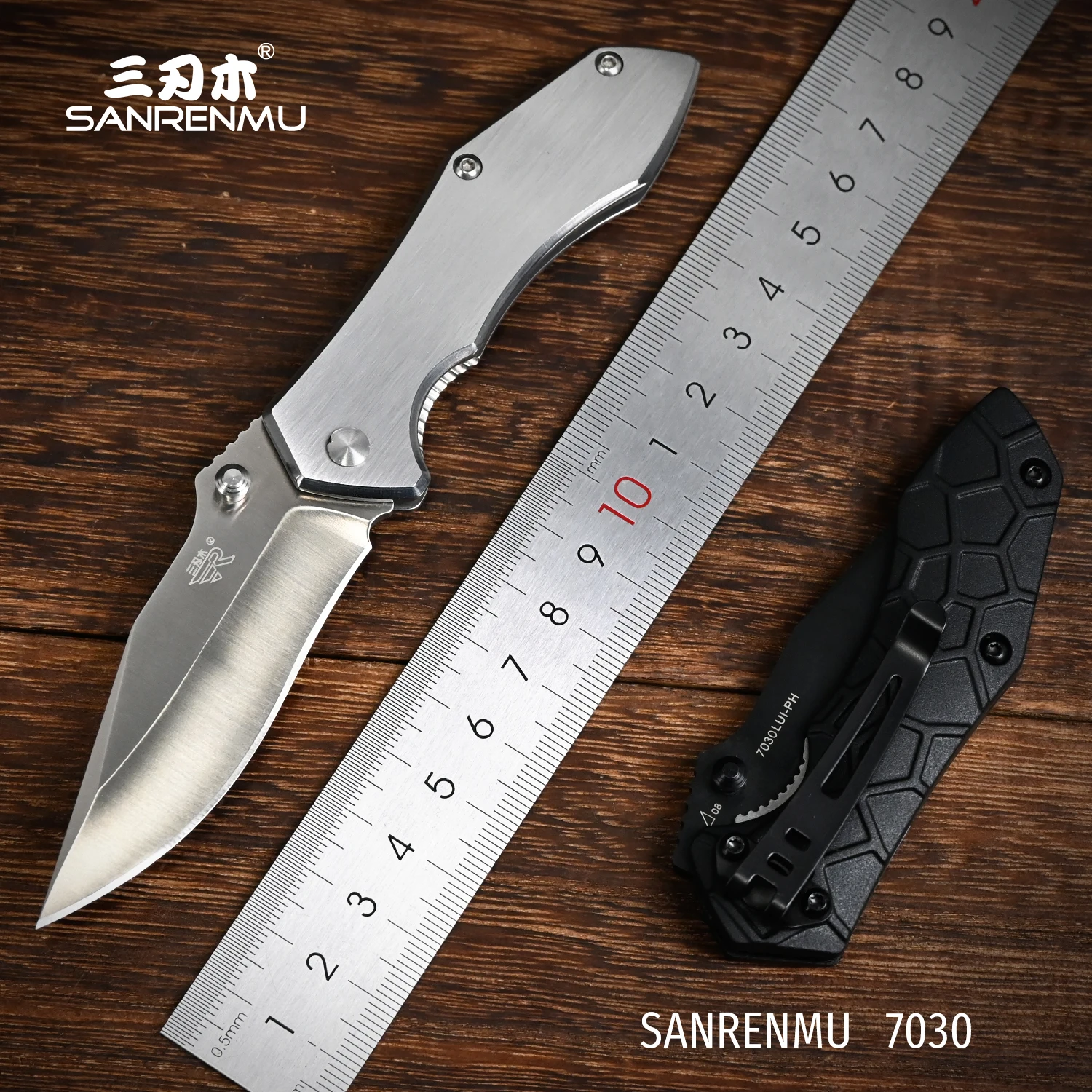 SANRENMU 7030 Outdoor Pocket Folding Knife Survival Rescue Camping daily Cutting Fruit Unpacking portable Utility Tool knives