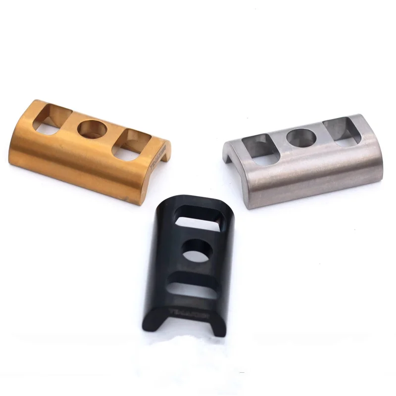 

1pair C buckle ultra-light titanium alloy hollow frame fixing for brompton hinge hook aline cline pline