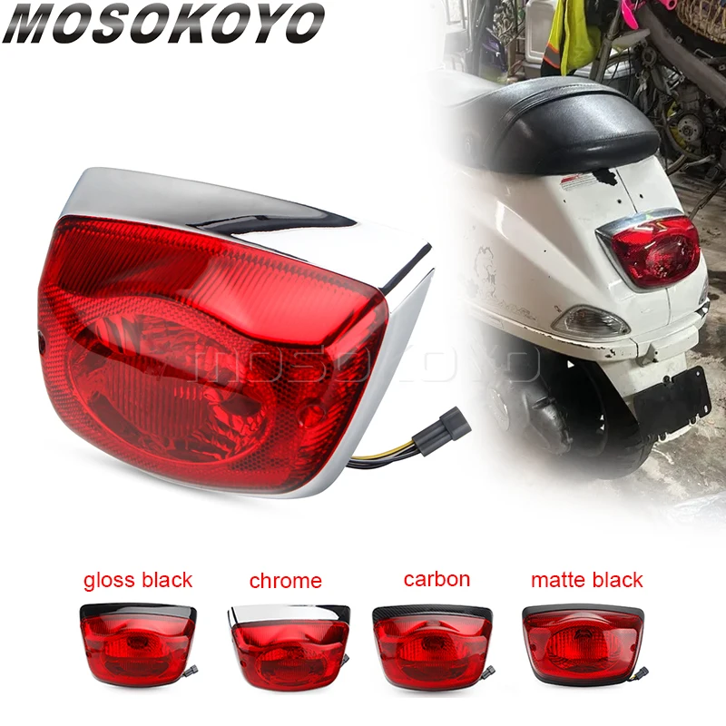 Scooter Tail Light Blinker Indicator For LX 50 125 150 S50 S125 S150 LXV Motorcycle Taillight Trim High Low Beam Brake Stop Lamp