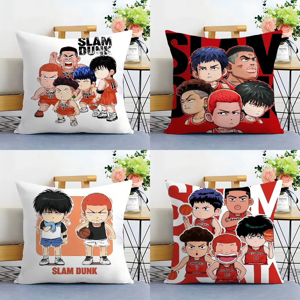 S-Slam D-Dunk Anime Cute Pillow Case Plush Fabric Soft  Pillowcase Double Sided Print Cushion Cover Household Gifts