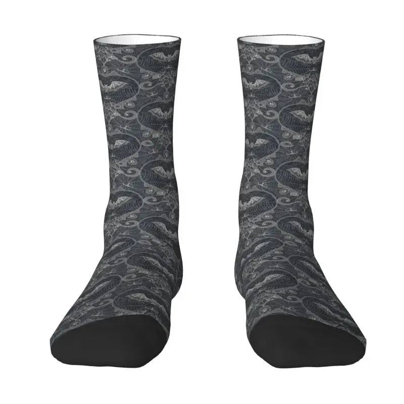 Gothic Spiders Web Men Women Crew Socks Unisex Funny 3D Print Dress Socks