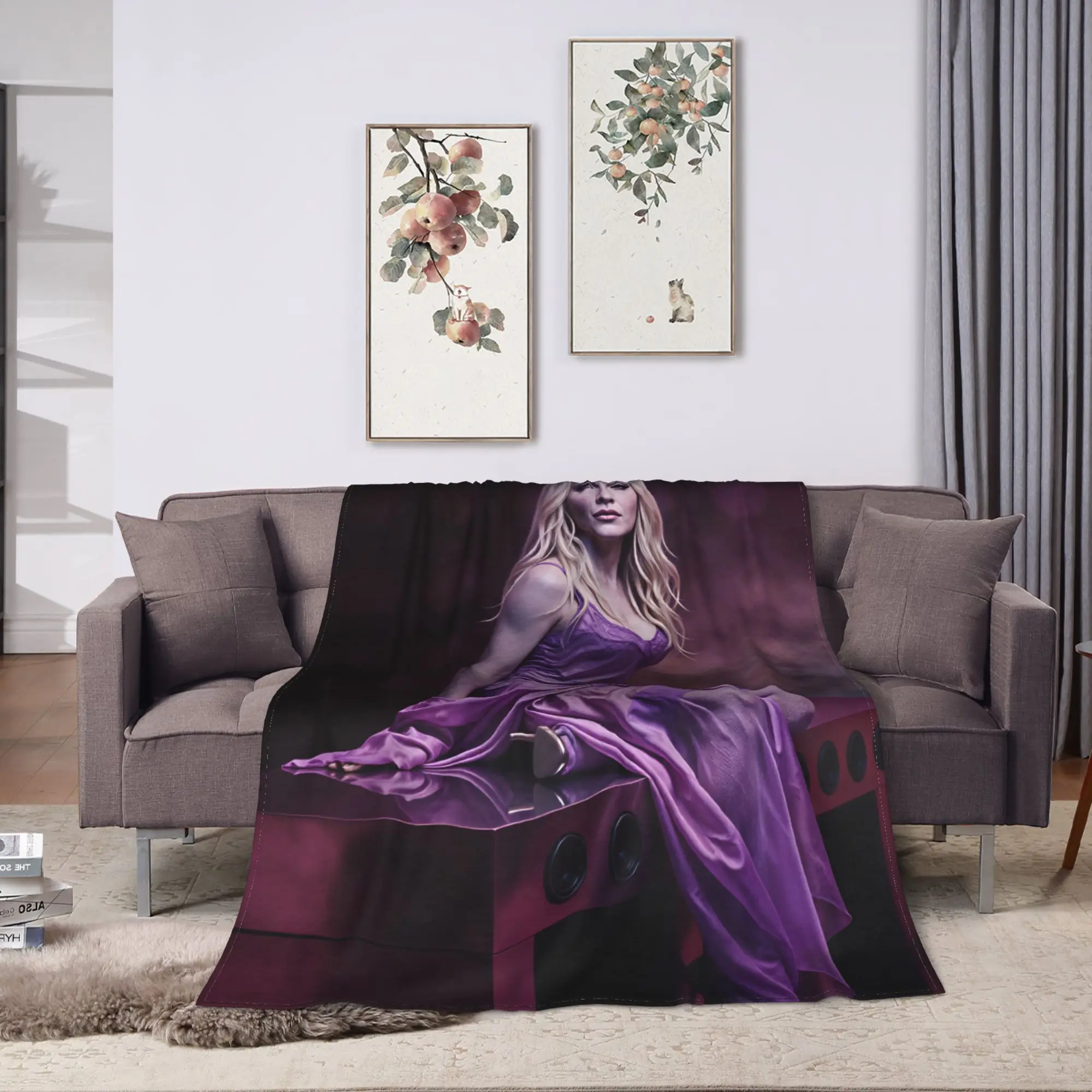 M-Madonnas Confessions II Album Blanket  Warm Soft Fluffy Plush Bedding Throws For Kids Couch Sofa  Flannel Bedspread Bed Cover