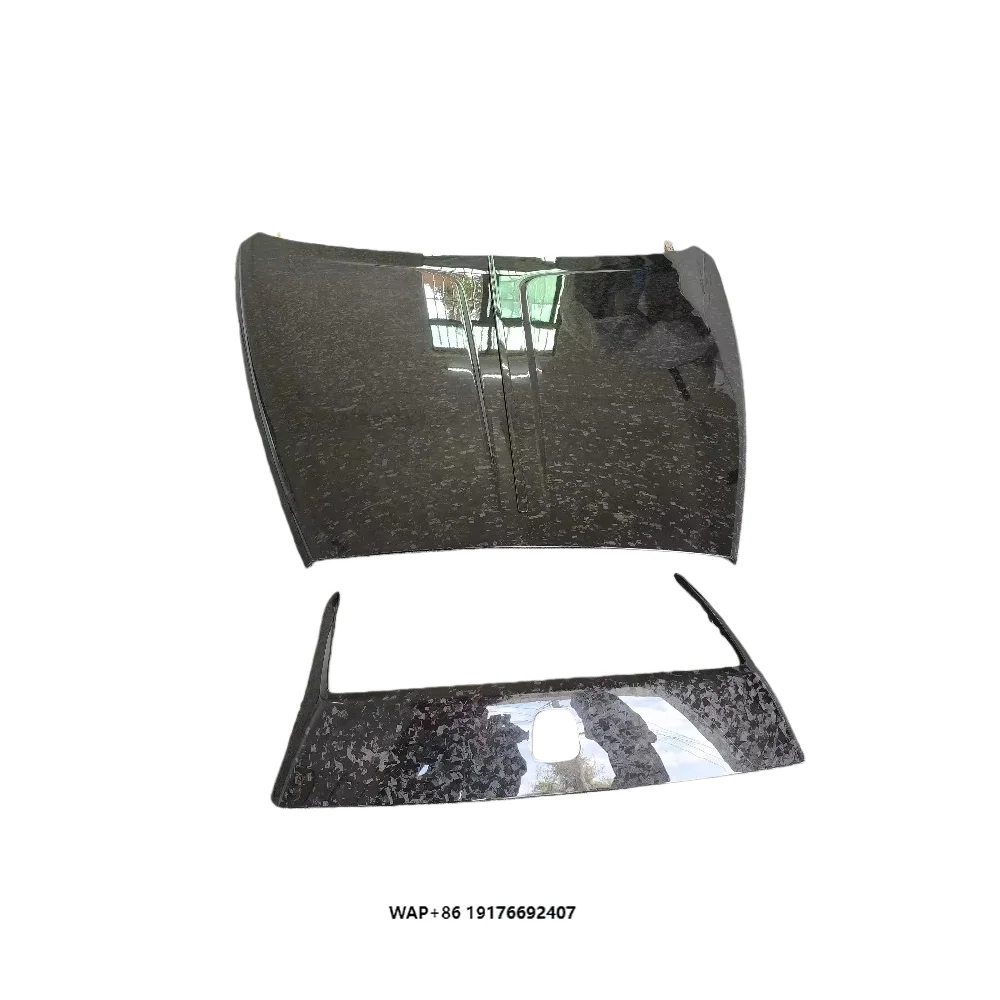 ForRolls Royce Phantom  Wraith Modified M-Style Forged Pattern Dry Carbon Fiber Front Engine Protective Cover Hood
