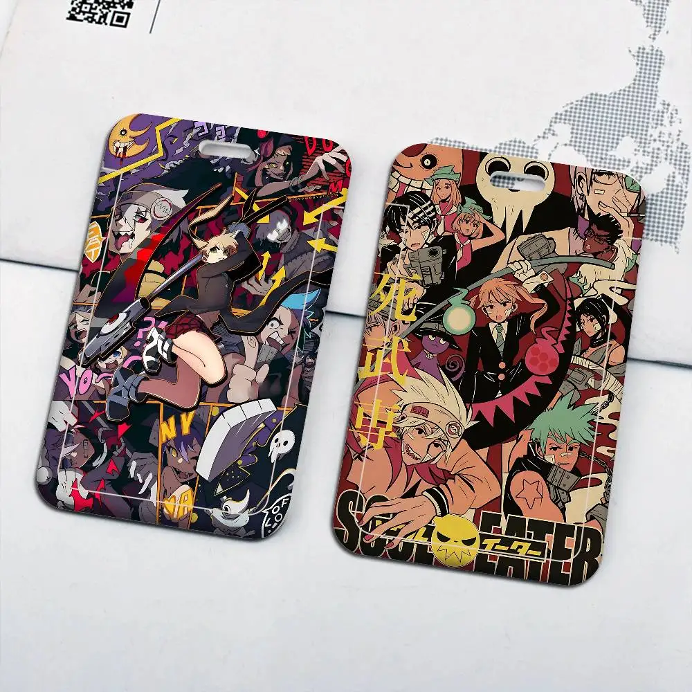 Anime Soul Eater Lanyard For Keys Chain Credit Card Cover Pass Charm Straps ID Badge Holder Key Accessories Gifts