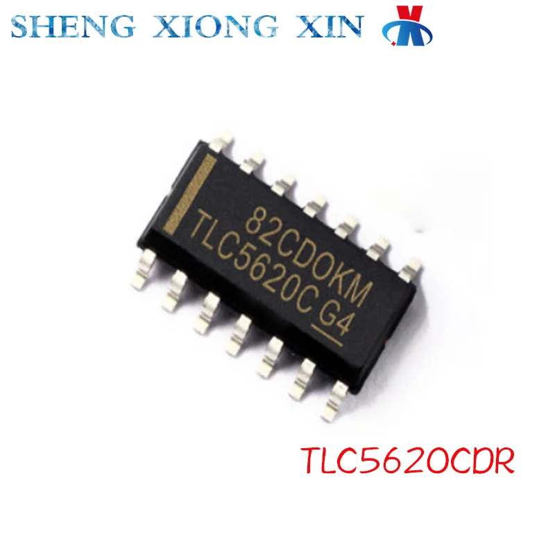 

1pcs 100% New TLC5620CDR SOP-14 Digital To Analog Converter Chip DAC TLC5620C TLC5620 5620 Integrated Circuit