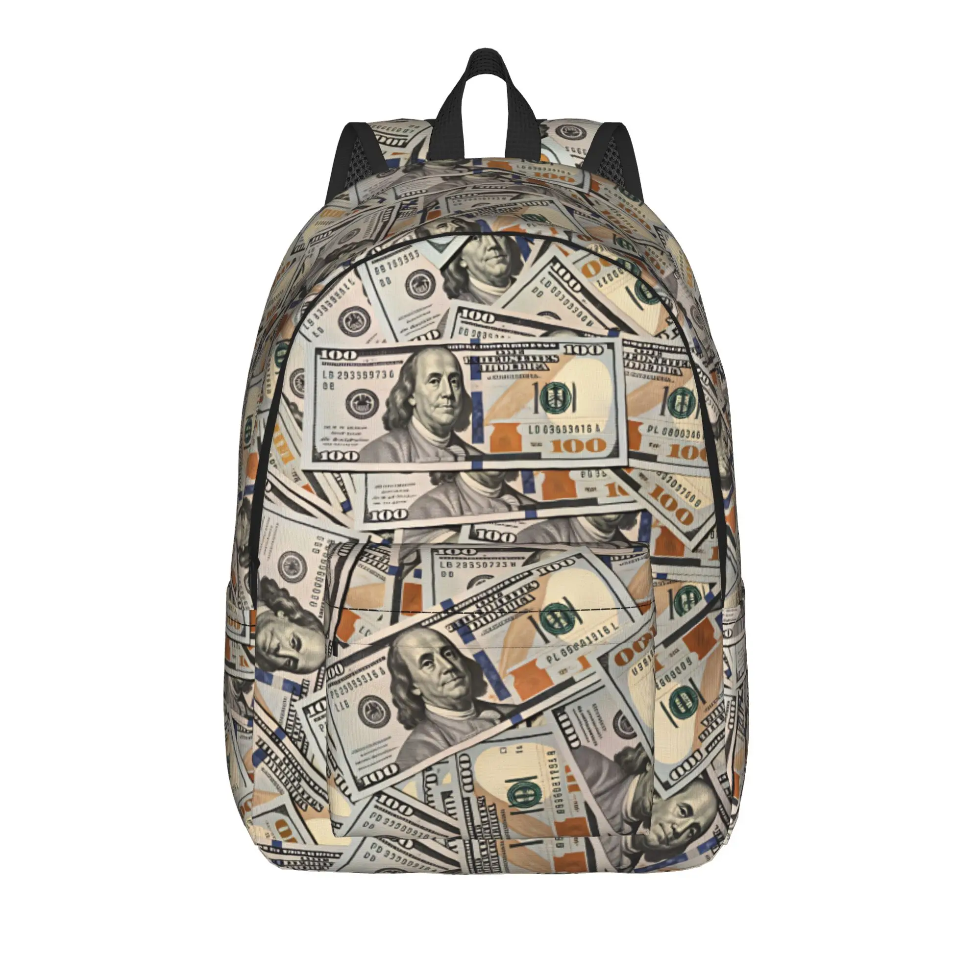 

Money Dollar Backpack Travel Backpacks Youth Design Soft School Bags Style Rucksack
