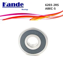 Kande 6203RS 4PCS ABEC-5 6203 2RS Single Row Deep Groove Ball Bearing 17x40x12 mm 6203RZ Bearing
