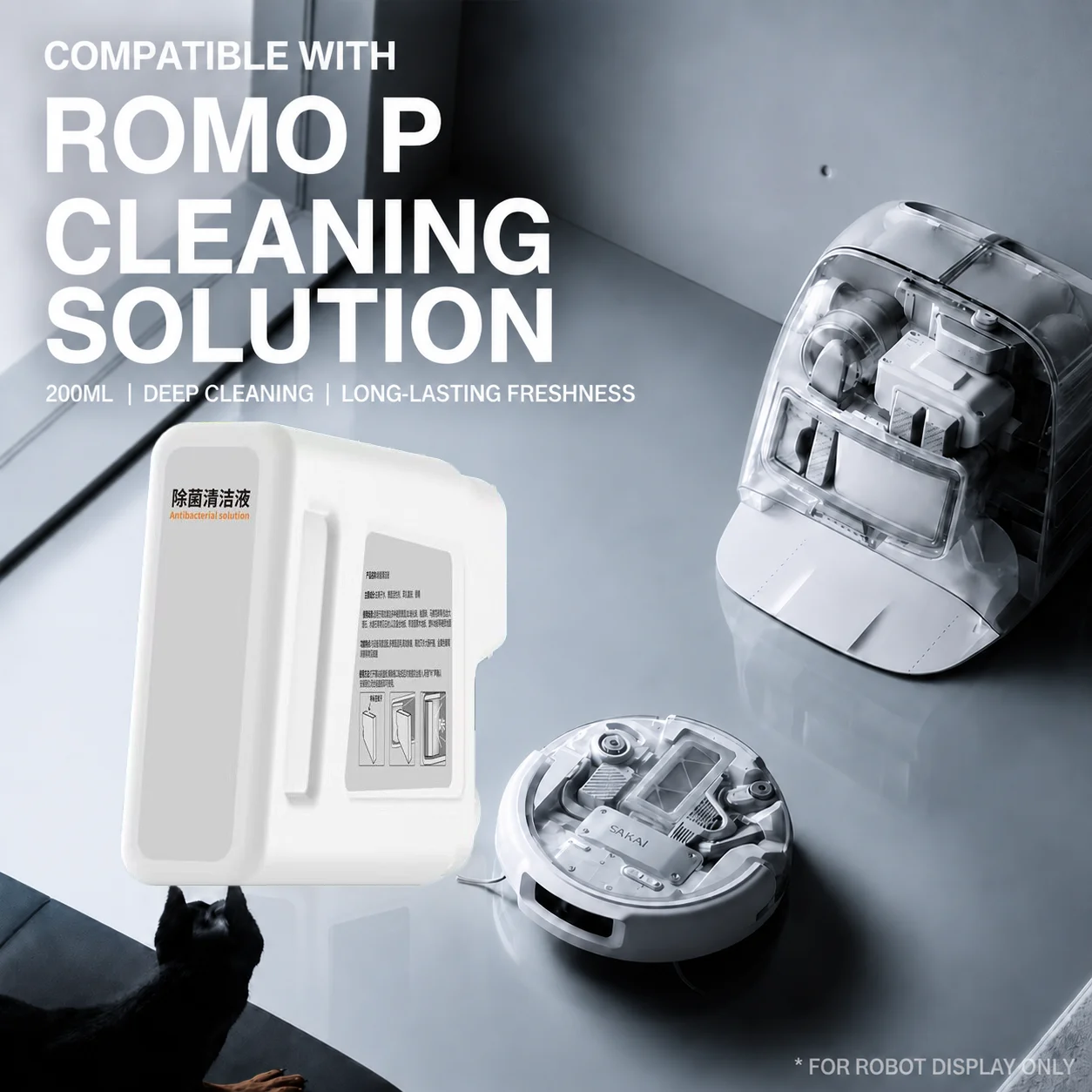 Desodorante para Pisos FOR DJI Robot Vacuum ROMO (para usar con DJI ROMO P) Solución de Limpieza
