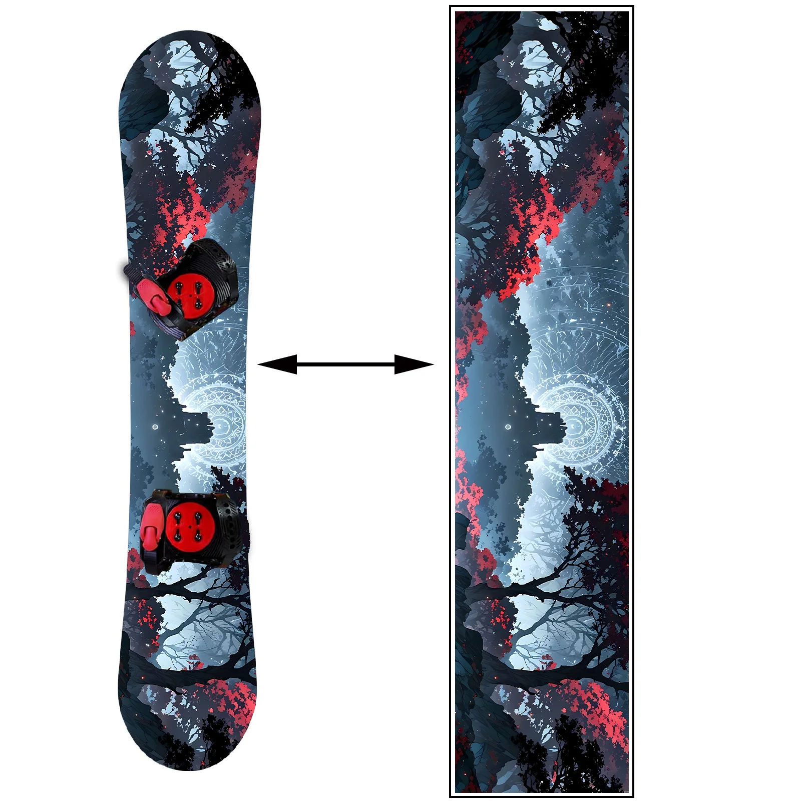 

Наклейка для сноуборда «Замок Алого Леса», персонализированная декоративная наклейка для сноуборда, наклейка для украшения сноуборда