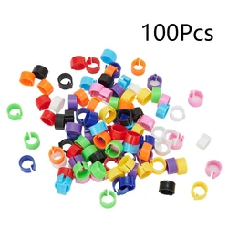 Plastic Re-use 7mm /0.27 Inch 10 colors Chicks Rings Poultry Leg Band Bird Pigeon Parrot 100Pcs 8mm Clip New Sale