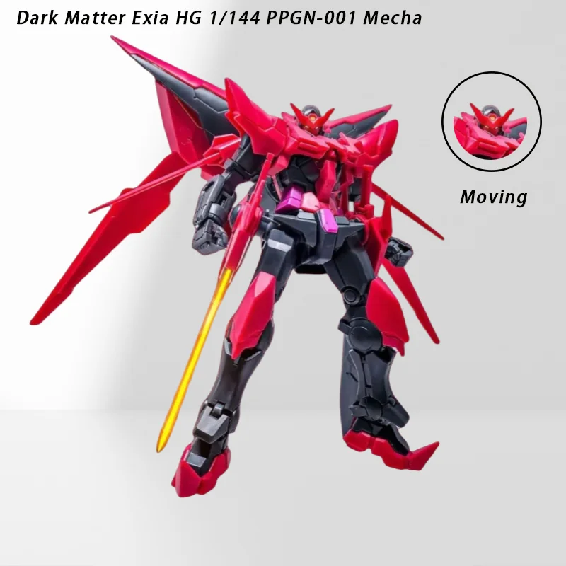 Dark Matter Exia HG 1/144 PPGN-001 Меха Пластиковая модель Строительный комплект Фигурки Детские собранные игрушки Настольный орнамент Подарок