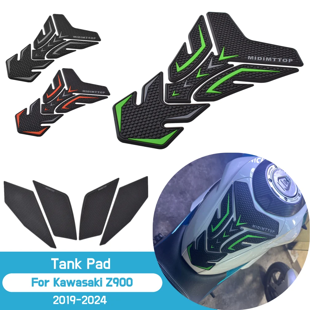 

For Kawasaki Z 900 2019-2024 2023 Z900 Side Tank Pad Oil Gas Fuel Protector Cover Sticker Decal Motorcycle Motor Accessories