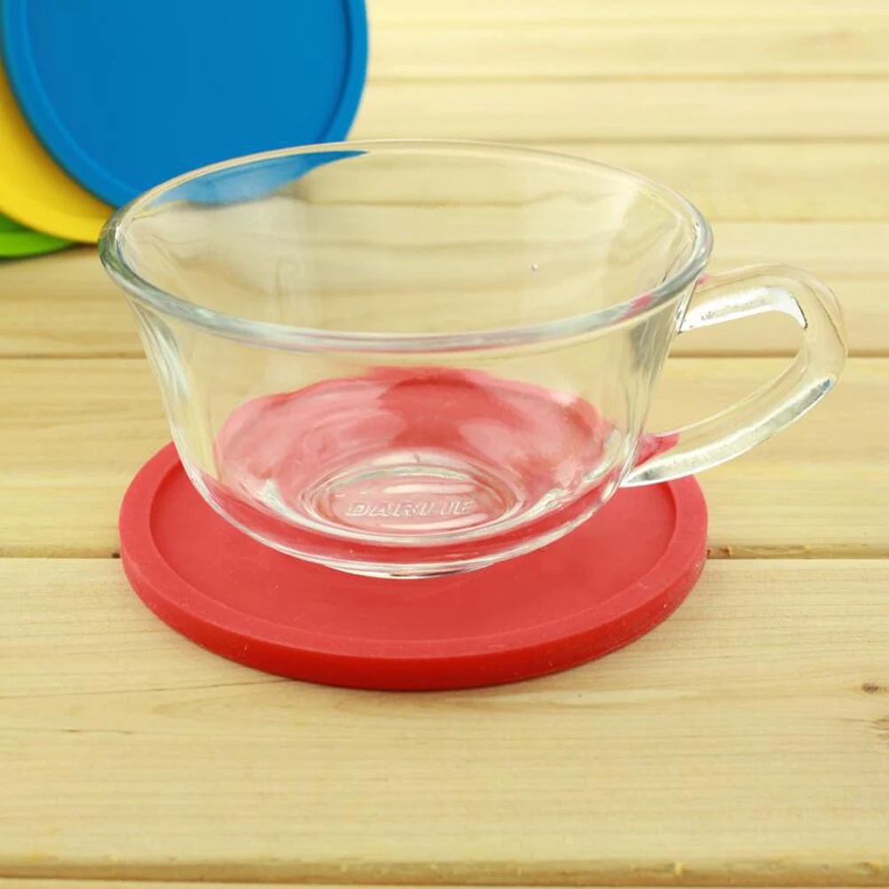 

8pcs Silicone Drink Coasters Resistant Cup Coasters for Table Home Decor Bars Restaurants Non Slip Mats