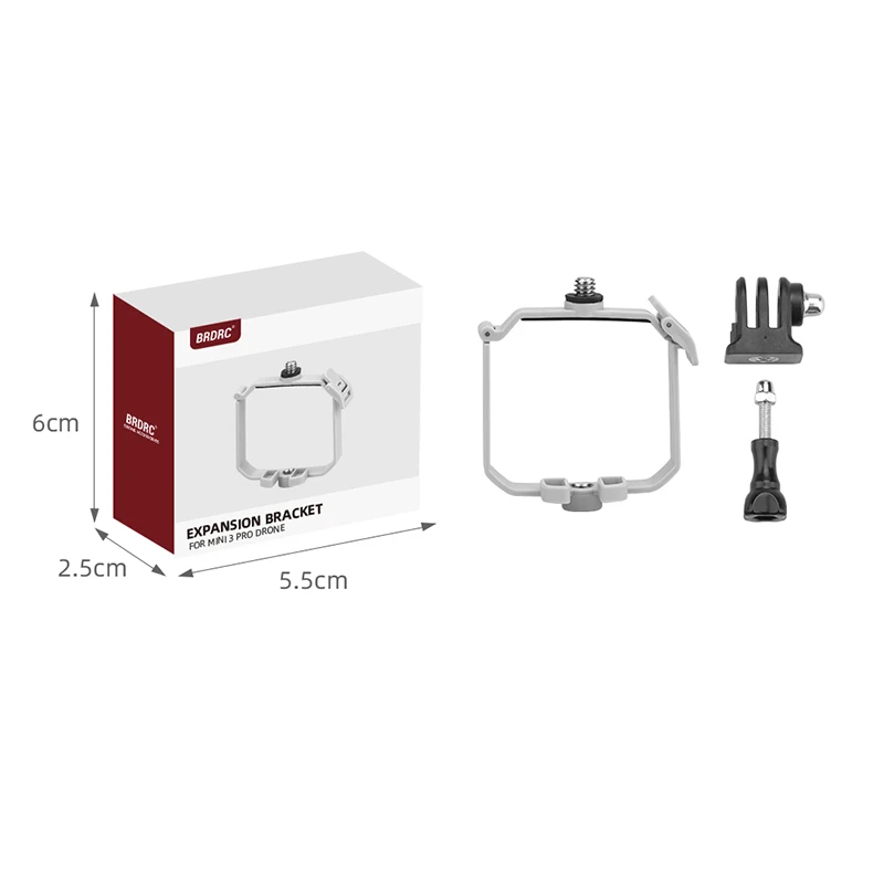 Soporte de cámara de extensión superior, soporte de montaje para DJI MINI 3 Pro, soporte de cámara para Insta360 Go 2, accesorios para Drones